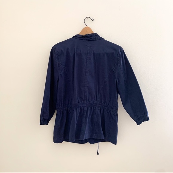 Christopher & Banks Anorak Blue Button Lightweight Jacket Large L - Picture 7 of 7